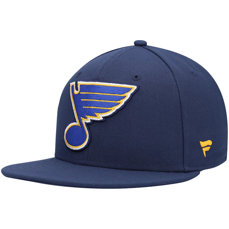 Fanatics Branded Navy St. Louis Blues Core Primary Logo Fitted Hat