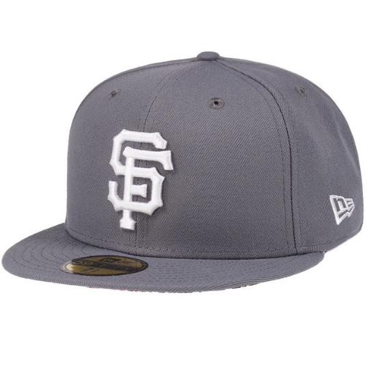 New Era San Francisco Giants Floral Undervisor Grey 59FIFTY Fitted Hat