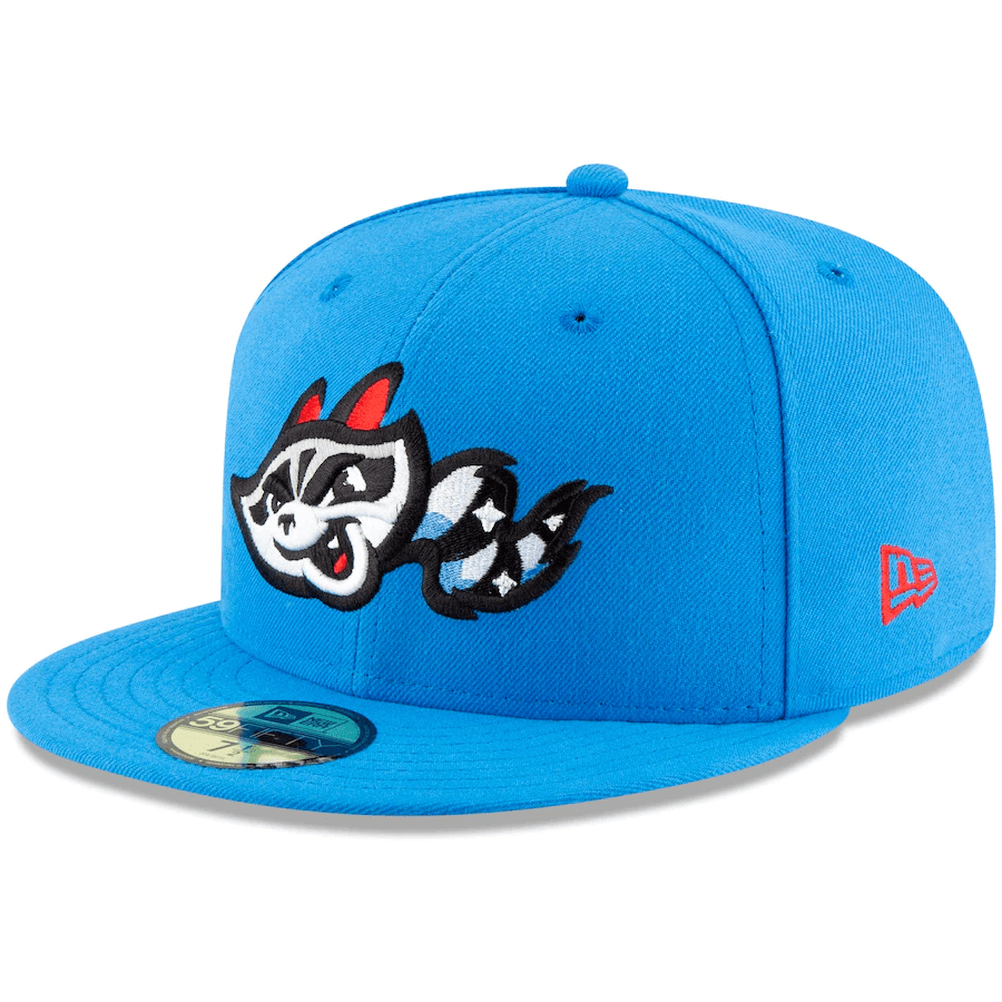 New Era Baby Blue Rocket City Trash Pandas 59Fifty Fitted Hat
