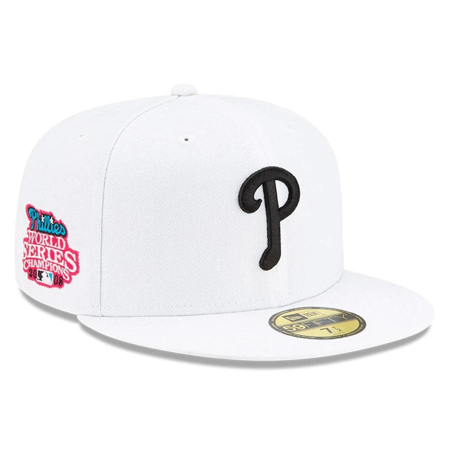 New Era White Philadelphia Phillies Floral Undervisor 59FIFTY Fitted Hat