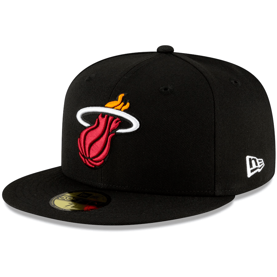 New Era Miami Heats Pink Bottom 59FIFTY Fitted Hat