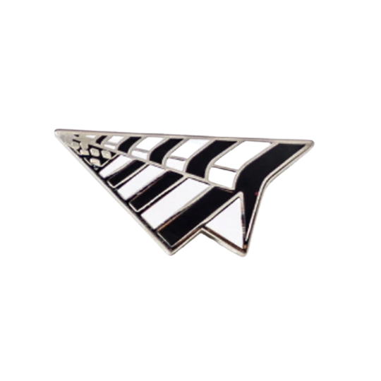 Roc Nation Paper Planes Black & White Fitted Hat Pin