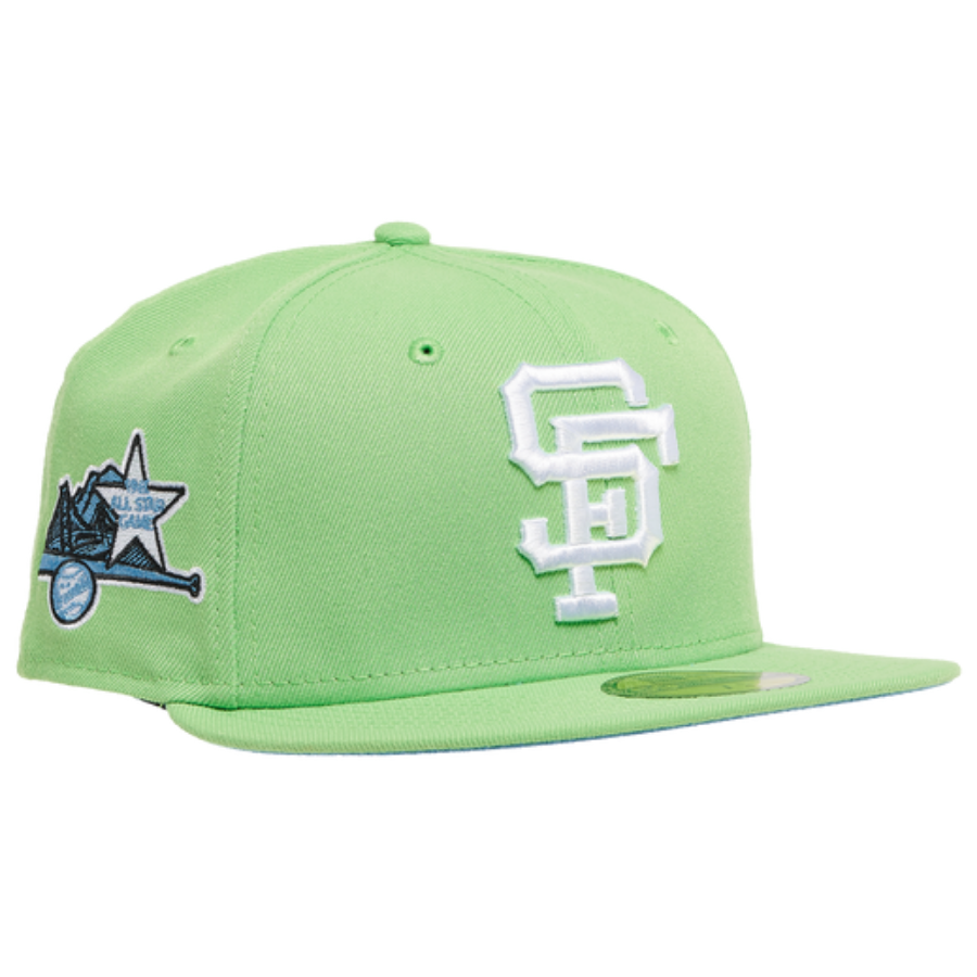 New Era San Francisco Giants Lime Green All-Star Game Icy Undervisor 59FIFTY Fitted Hat