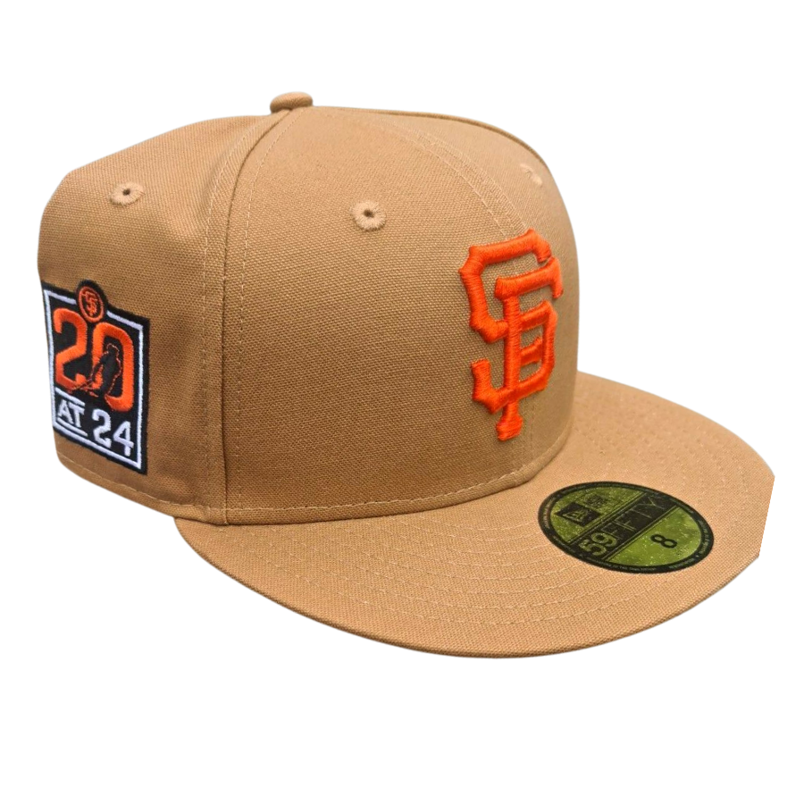 New Era San Francisco Giants Panama Tan 20 At 24 Patch 59FIFTY Fitted Hat