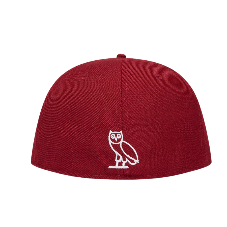 New Era x OVO Varsity Logo Maroon 59FIFTY Fitted Hat