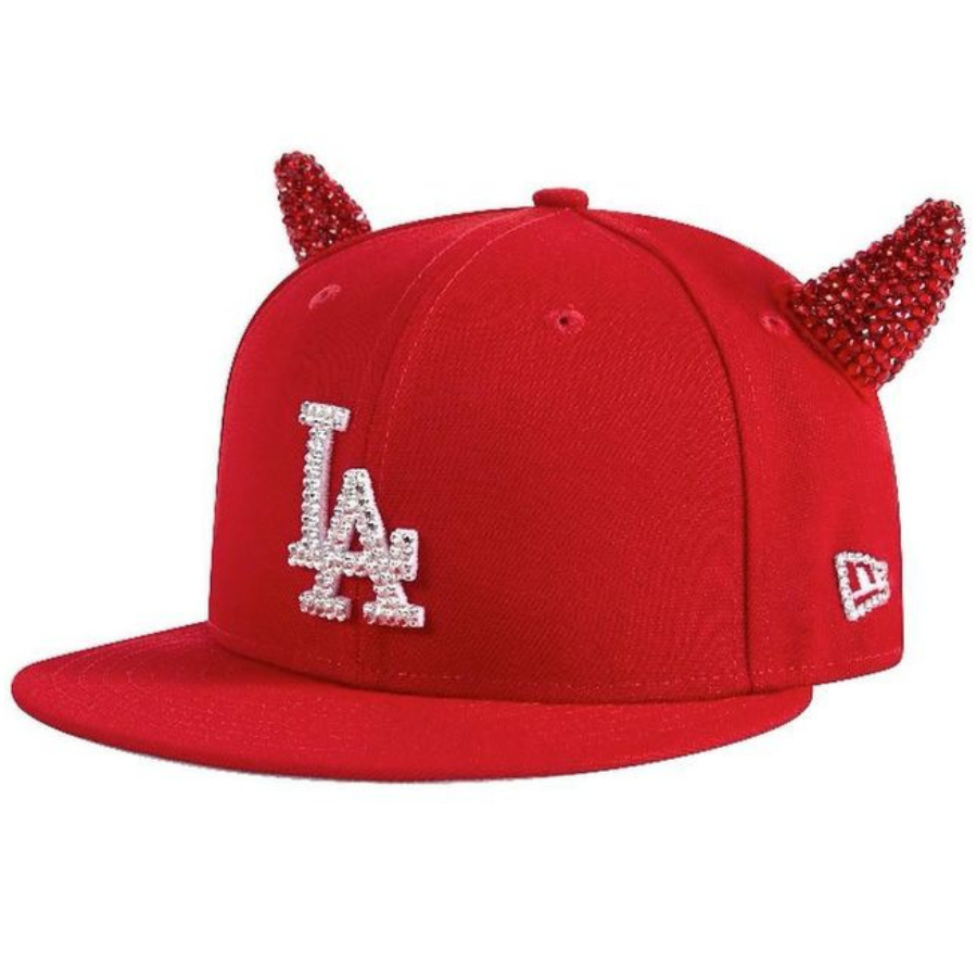New Era x Ryder Studios Los Angeles Dodgers Red Stud Devil Horn 59FIFTY Fitted Hat