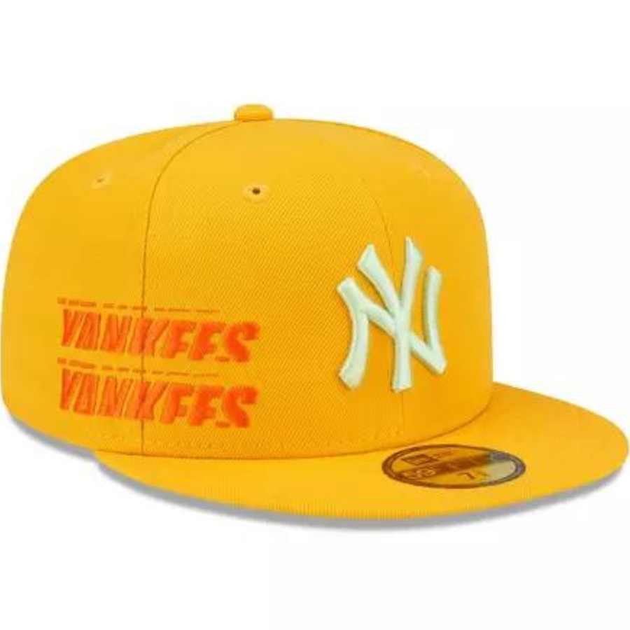 New Era New York Yankees Stacked Gold/Orange 59FIFTY Fitted Hats