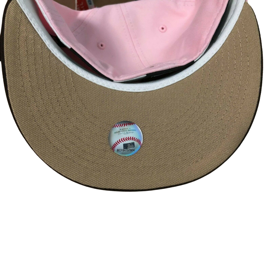 New Era St. Louis Cardinals Pink 31 Flavors 1967 World Series Brown Undervisor 59FIFTY Fitted Hat