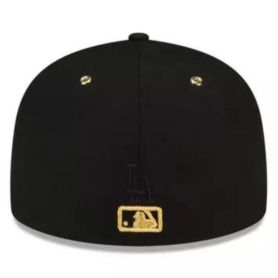 New Era 24k Drip Gold Fitted Hats w/Air Max 95 OG 'Black & Metallic Gold & White
