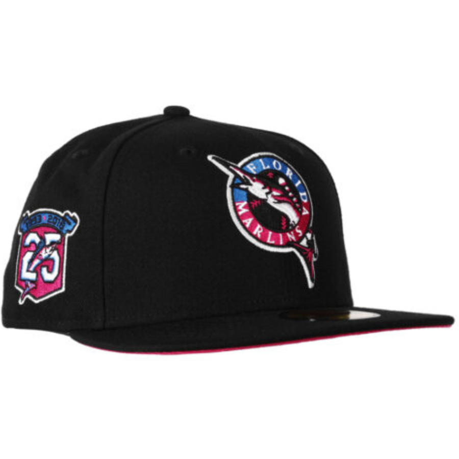 New Era Florida Marlins "Fuchsia" 25 Anniversary 59FIFTY Fitted Hat
