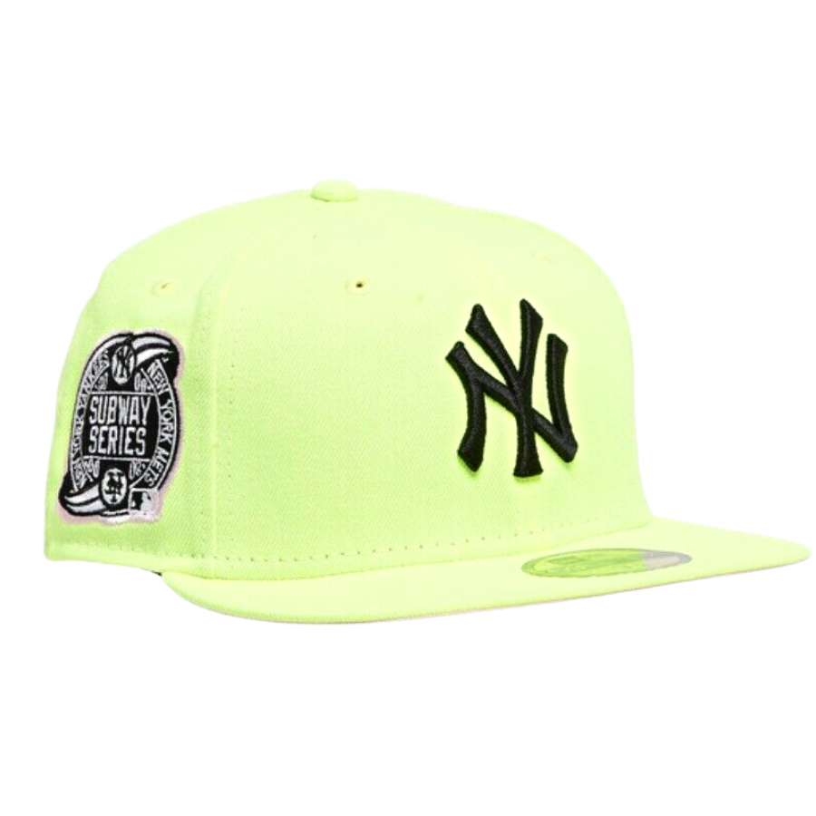 New Era New York Yankees Neon Subway Series Pink UV 59FIFTY Fitted Hat