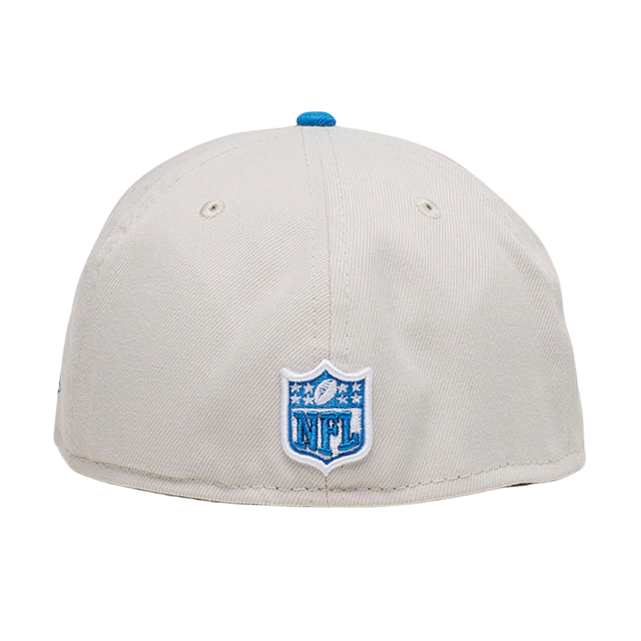 New Era Detroit Lions White/Blue Pre-Game 59FIFTY Fitted Hat