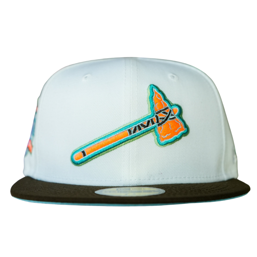 New Era X TBG Atlanta Braves White/Walnut "Digital Haven" 59FIFTY Fitted Hat