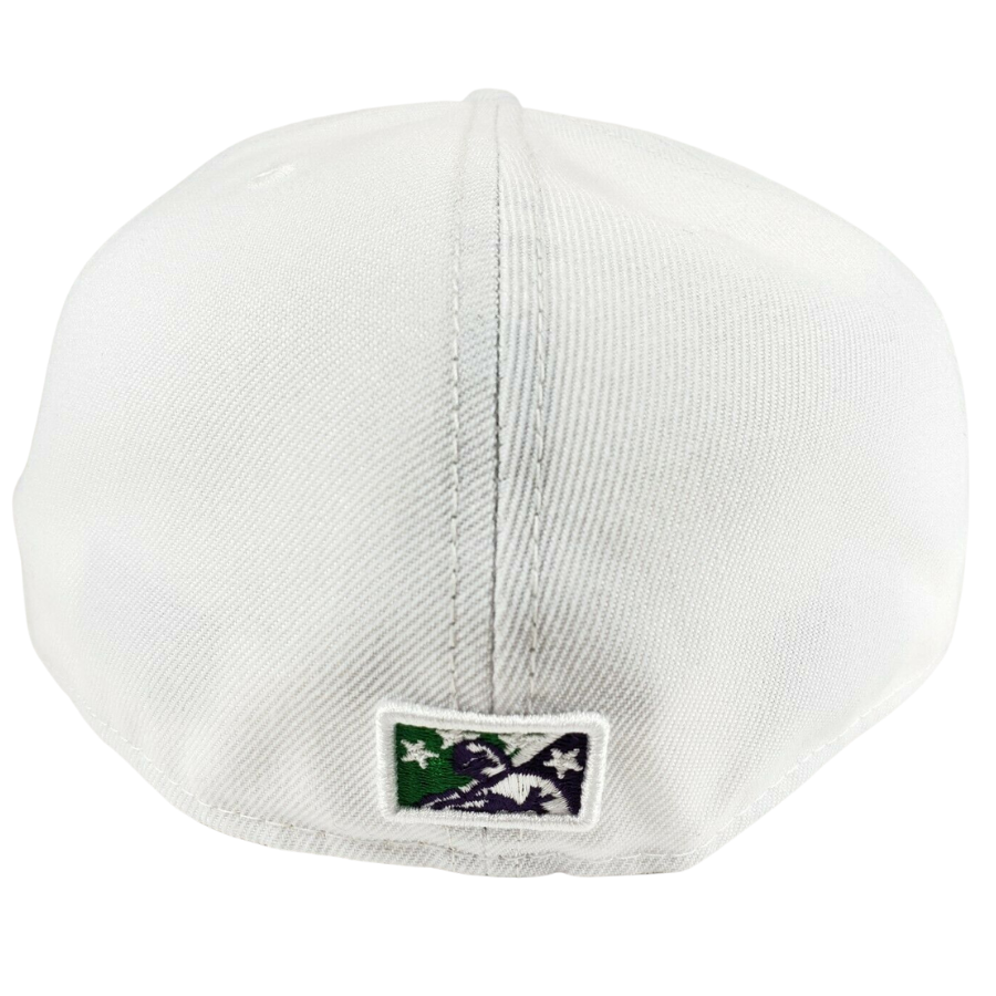 New Era Port City Roosters White/Green 59FIFTY Fitted Hat