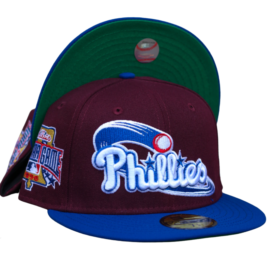 New Era Philadelphia Phillies Maroon/Royal Blue 1996 All-Star Game 59FIFTY Fitted Hat