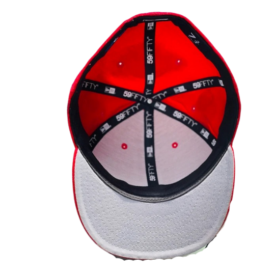 New Era Supreme Devil Horn Logo Red 59FIFTY Fitted Hat