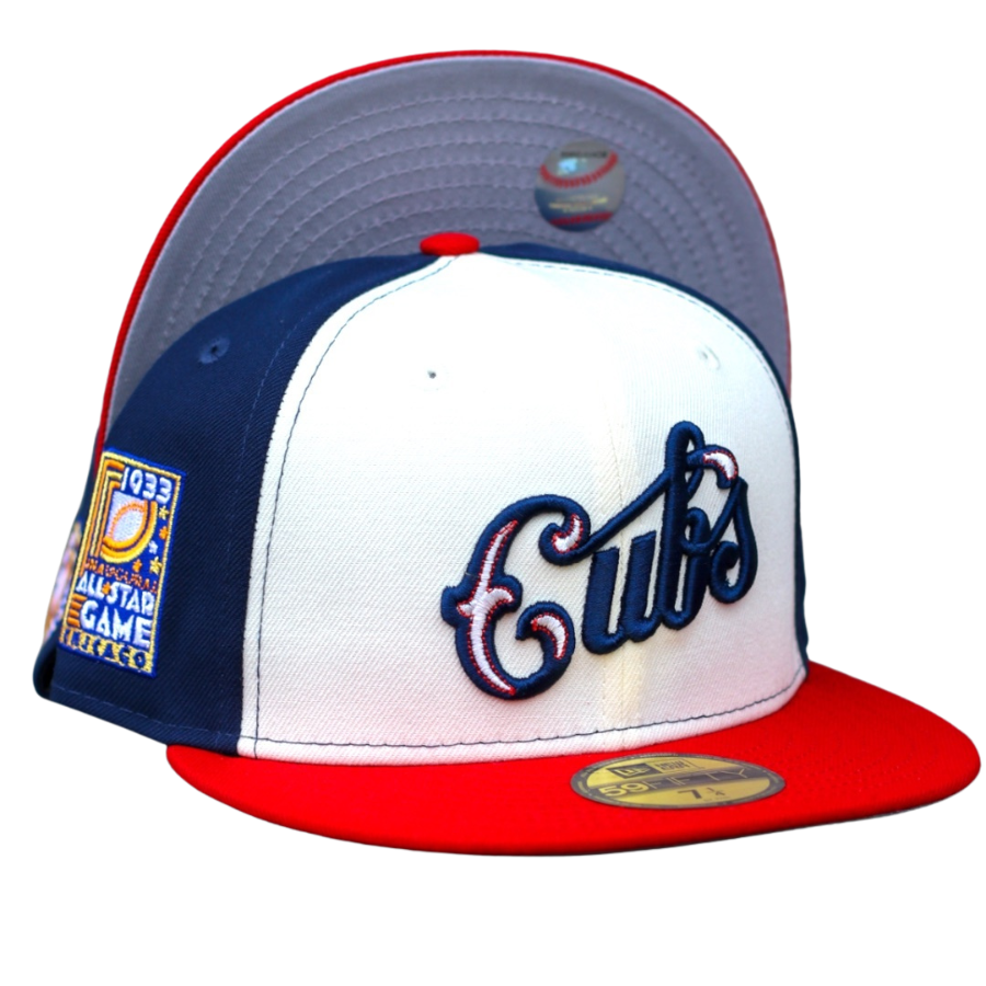 New Era Chicago Cubs Red/White/Blue 1933 All-Star Game 59FIFTY Fitted Hat