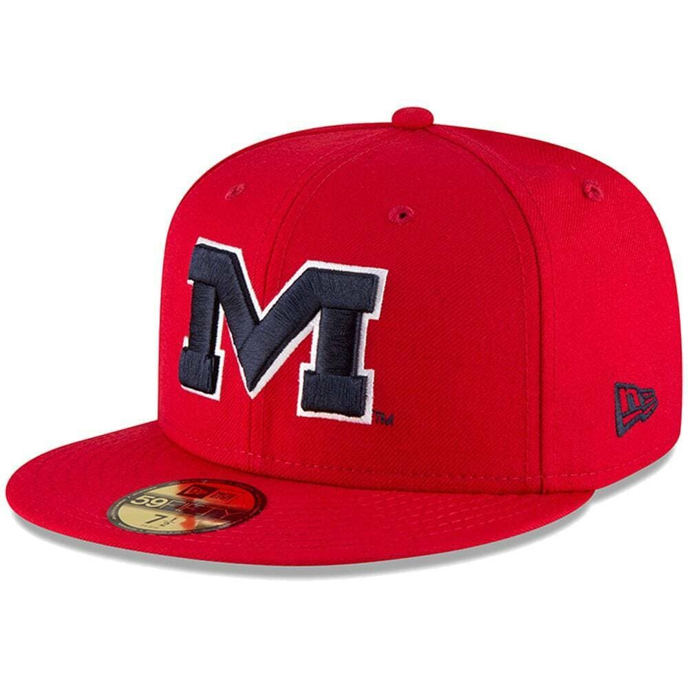 New Era Ole Miss Rebels Red 59FIFTY Fitted Hat