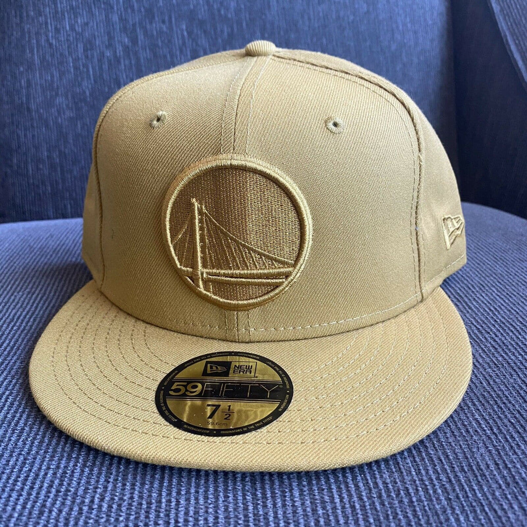 New Era Golden State Warriors Tan 59Fifty Fitted Hat