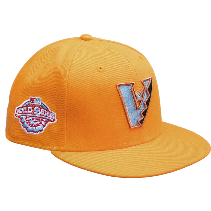 New Era Arizona Diamondbacks Upside Down Orange 2001 World Series 59FIFTY Fitted Hat