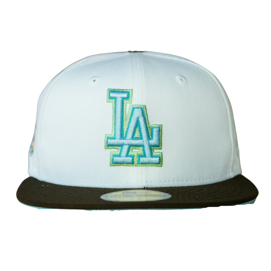 New Era X TBG Los Angeles Dodgers "Digital Haven" White/Walnut 59FIFTY Fitted Hat