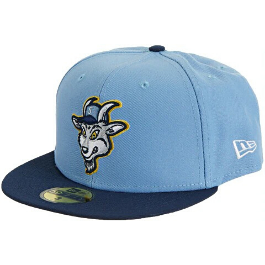 New Era x Supreme Goat Light Blue/Navy 59FIFTY Fitted Hat