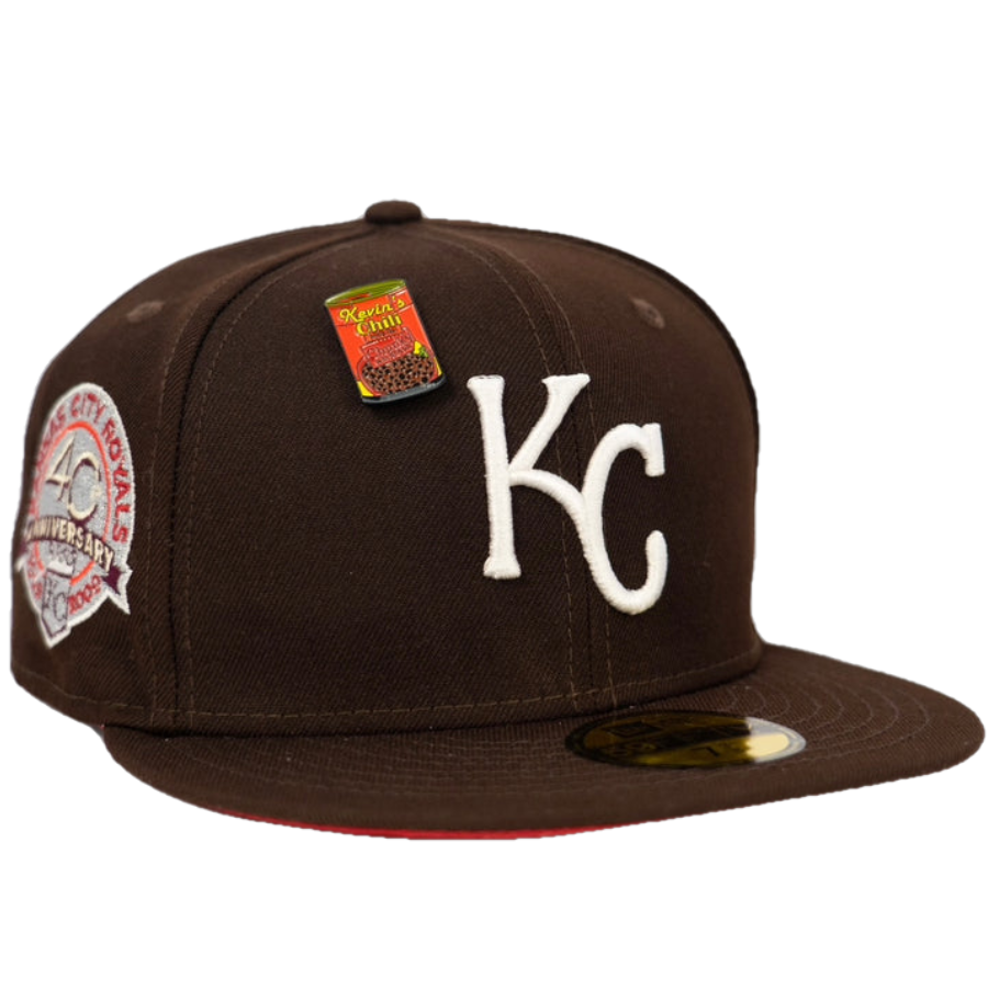 New Era Kansas City Royals Dark Brown 40th Anniversary Red UV 59FIFTY Fitted Hat