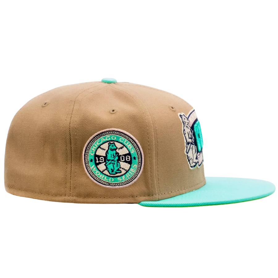 New Era x Shoe Palace Chicago Cubs 'Winter Wonderland' Beige/Mint 2023 59FIFTY Fitted Hat