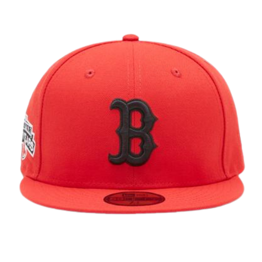 New Era Boston Red Sox "Licorice" Black Under Brim 59FIFTY Fitted Hat