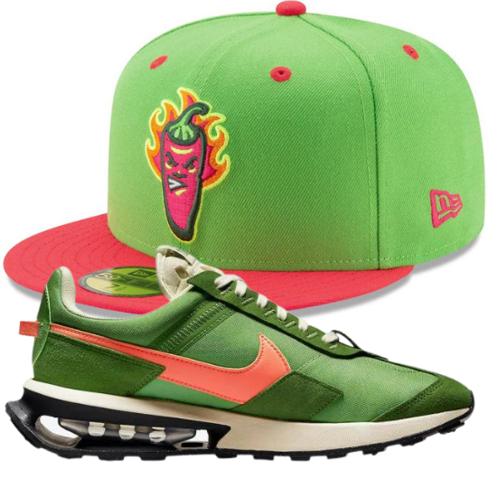 New Era Lake County Picantes Fitted Hat w/ Nike Air Max Pre-Day LX Shoes Chlorophyll