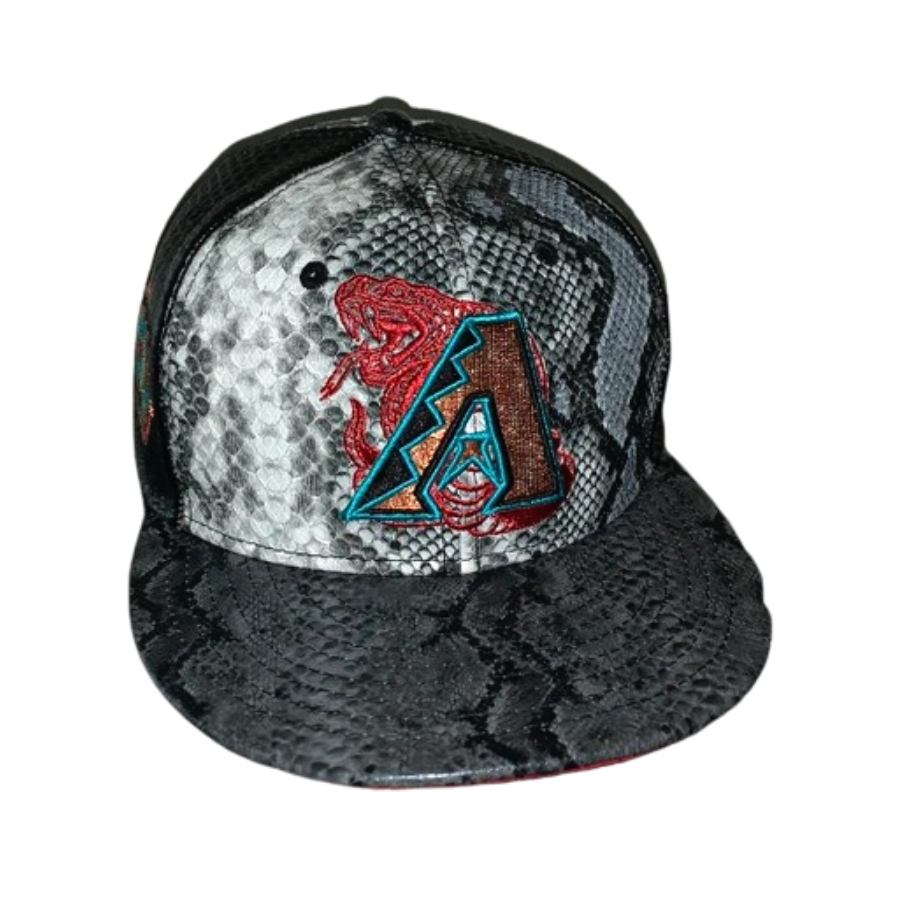New Era Arizona Diamondbacks Snakeskin Red Undervisor 59FIFTY Fitted Hat
