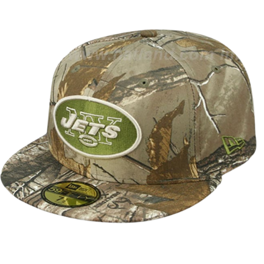 New Era New York Jets Realtree Camo 59FIFTY Fitted Hat