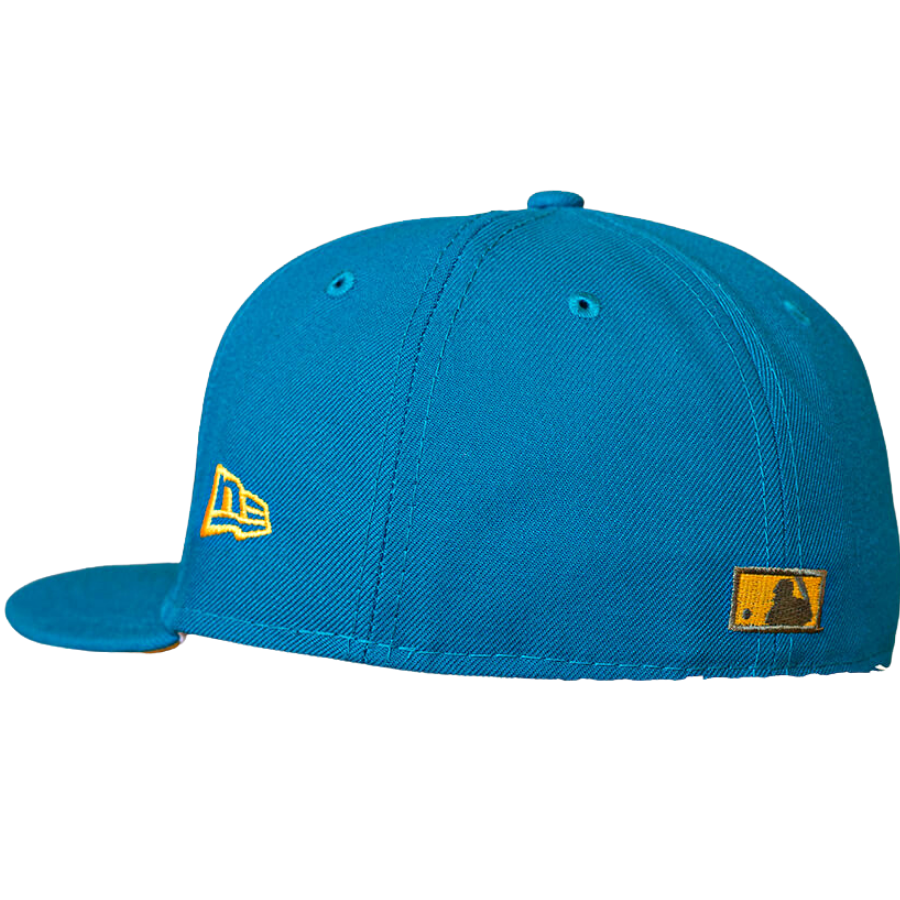 New Era Los Angeles Dodgers Teal/Yellow 100th Anniversary 59FIFTY Fitted Hat