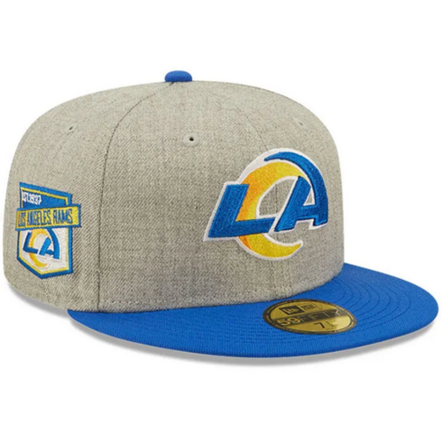 New Era Los Angeles Rams Heather Grey 59FIFTY Fitted Hat
