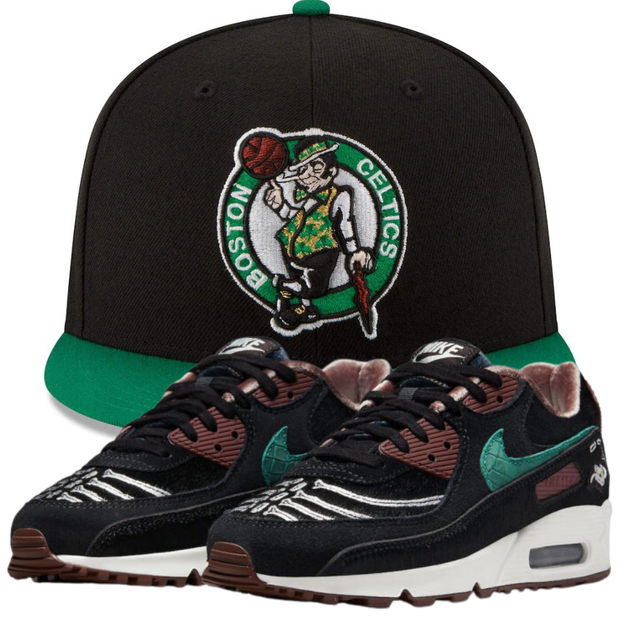 New Era Boston Celtics Fitted Hat w/ Nike Air Max 90 WMNS 'Siempre Familia'