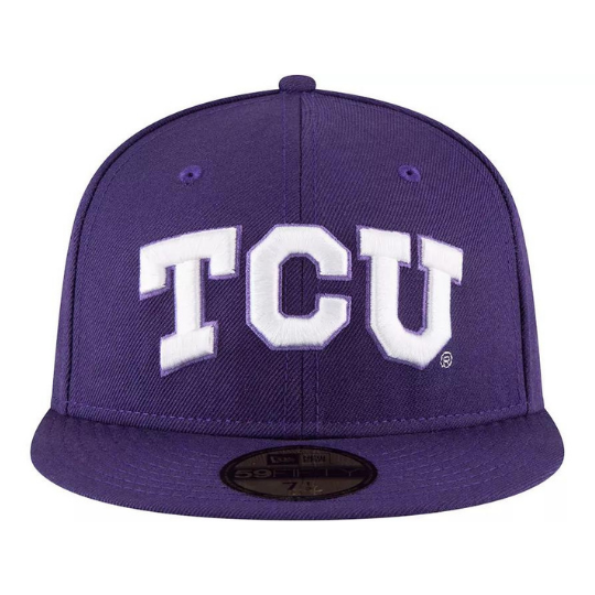 New Era TCU Horned Frogs Purple 59Fifty Fitted Hat
