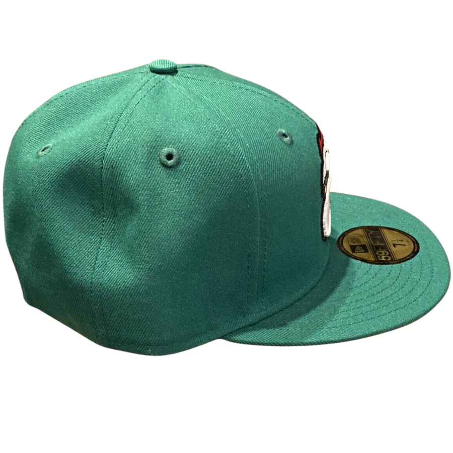 New Era Black Santa Kelly Green 59FIFTY Fitted Hat