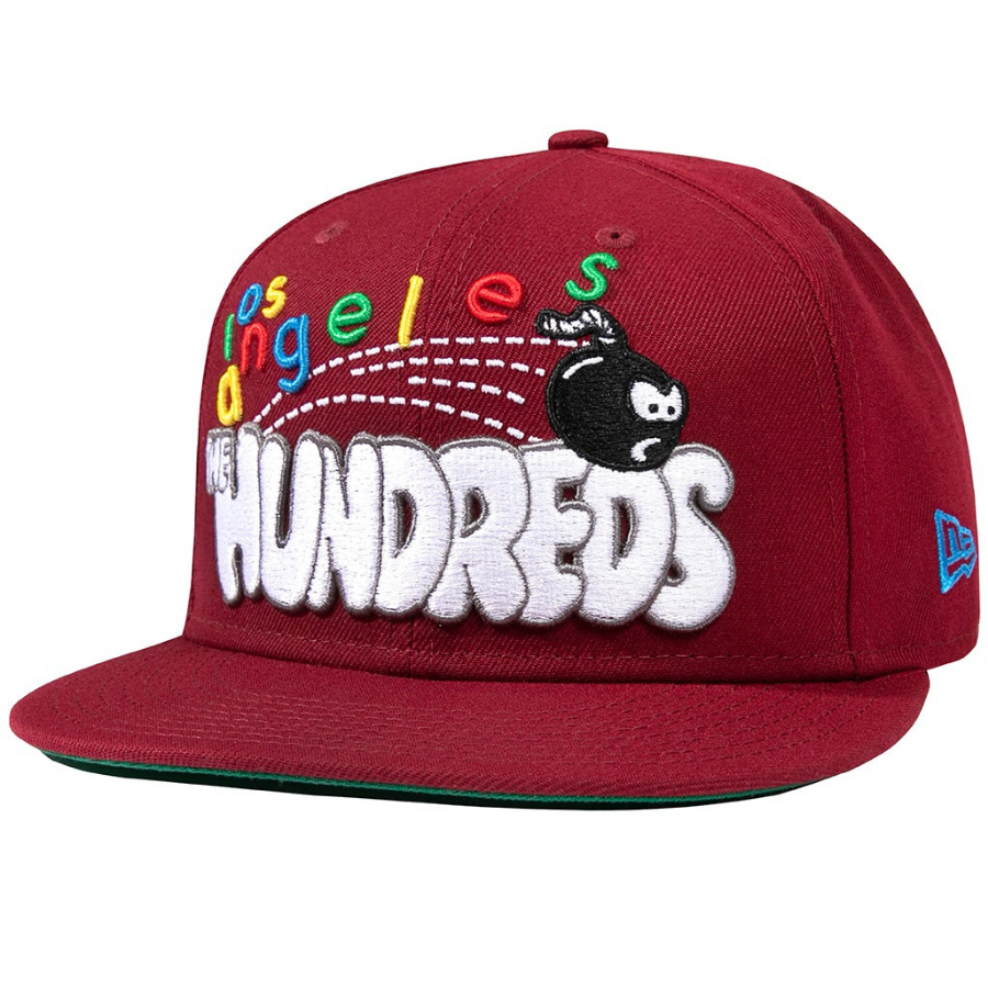 New Era x Los Angeles The Hundreds Burgundy 59FIFTY Fitted Hat