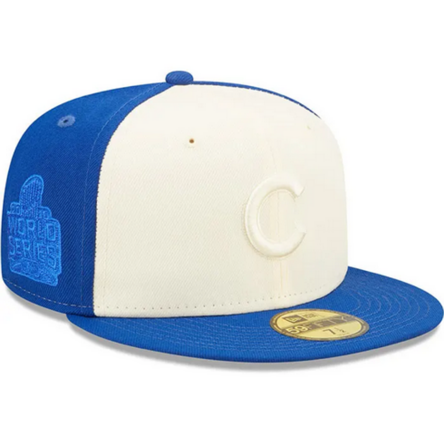 New Era Chicago Cubs Mens Royal Tonal 2 Tone 59FIFTY Fitted Hat