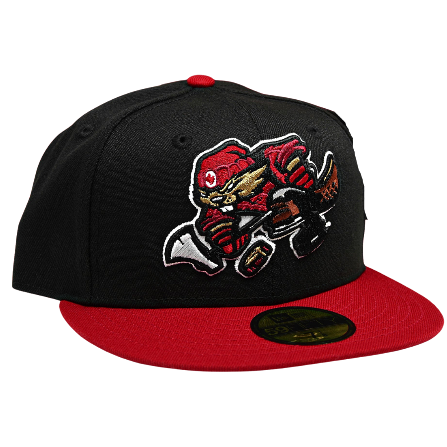 New Era Beaverjax Black/Red 59FIFTY Fitted Hat