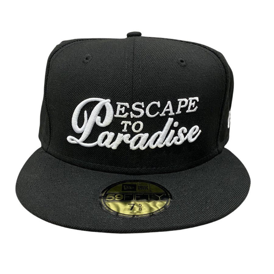 New Era x Fitted Hawaii 'Escape to Paradise' Black/White 59FIFTY Fitted Hat