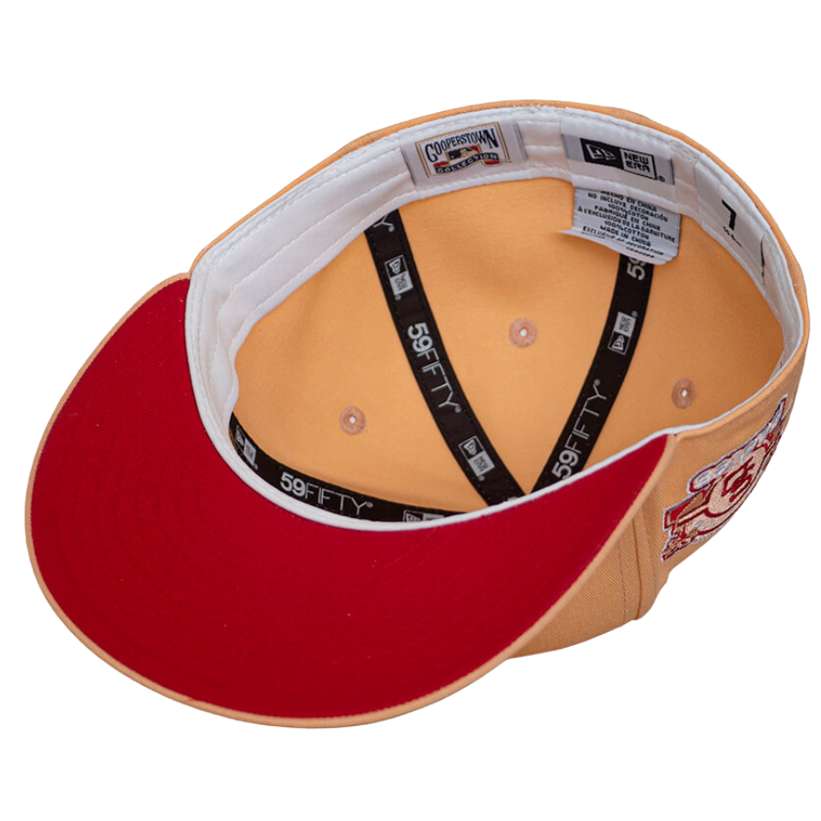 New Era San Diego Padres San Diego Stadium Peach / Scarlet UV 59FIFTY Fitted Hat