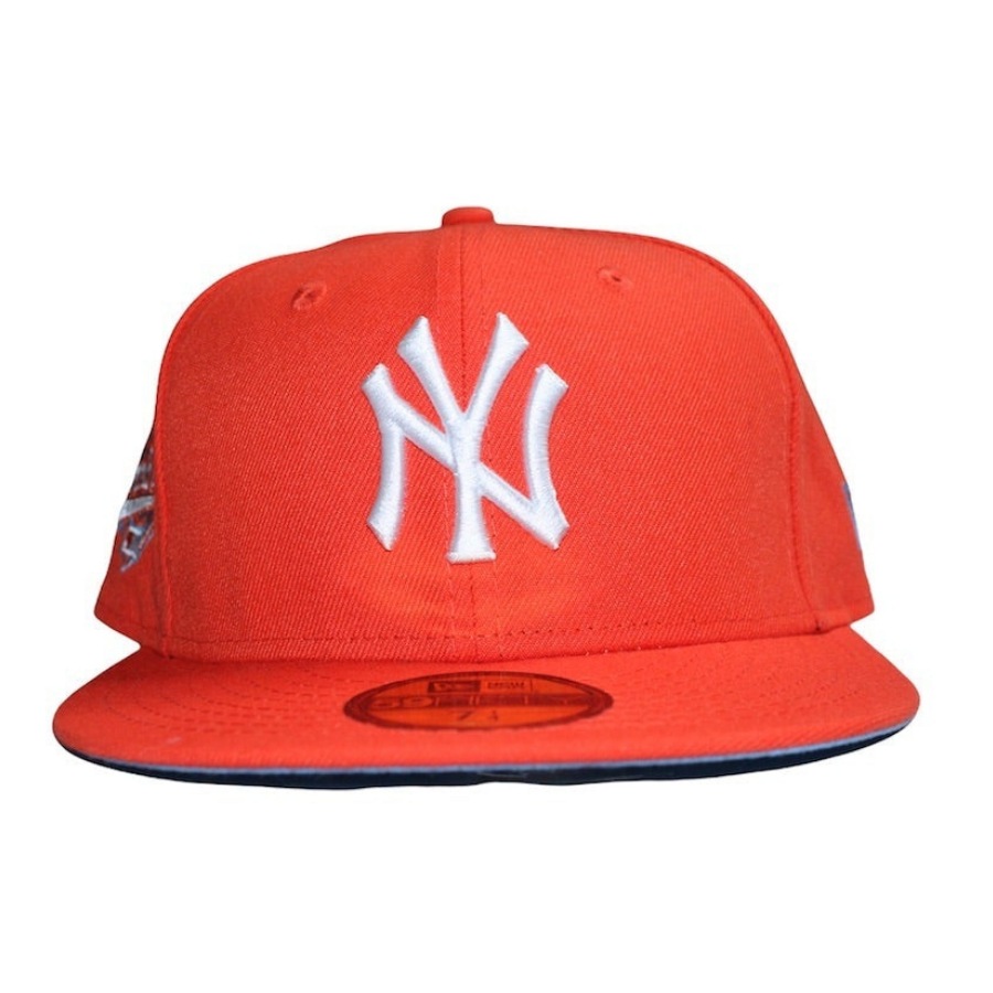 New Era New York Yankees Orange-Red 1996 World Series Icy Undervisor 59FIFTY Fitted Hat