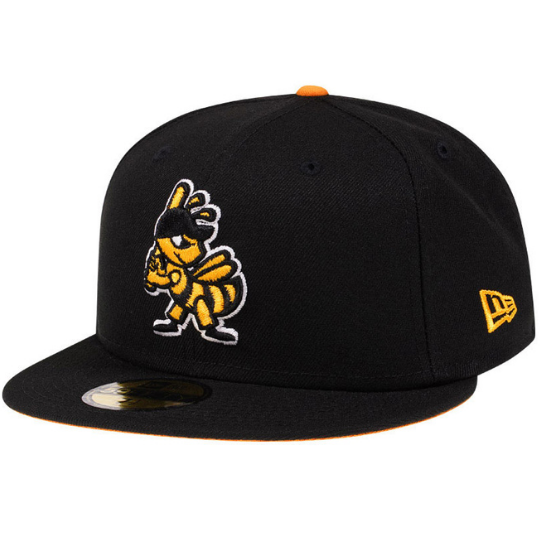 New Era Salt Lake Bees Yellow Pop Edition 59FIFTY Fitted Hat