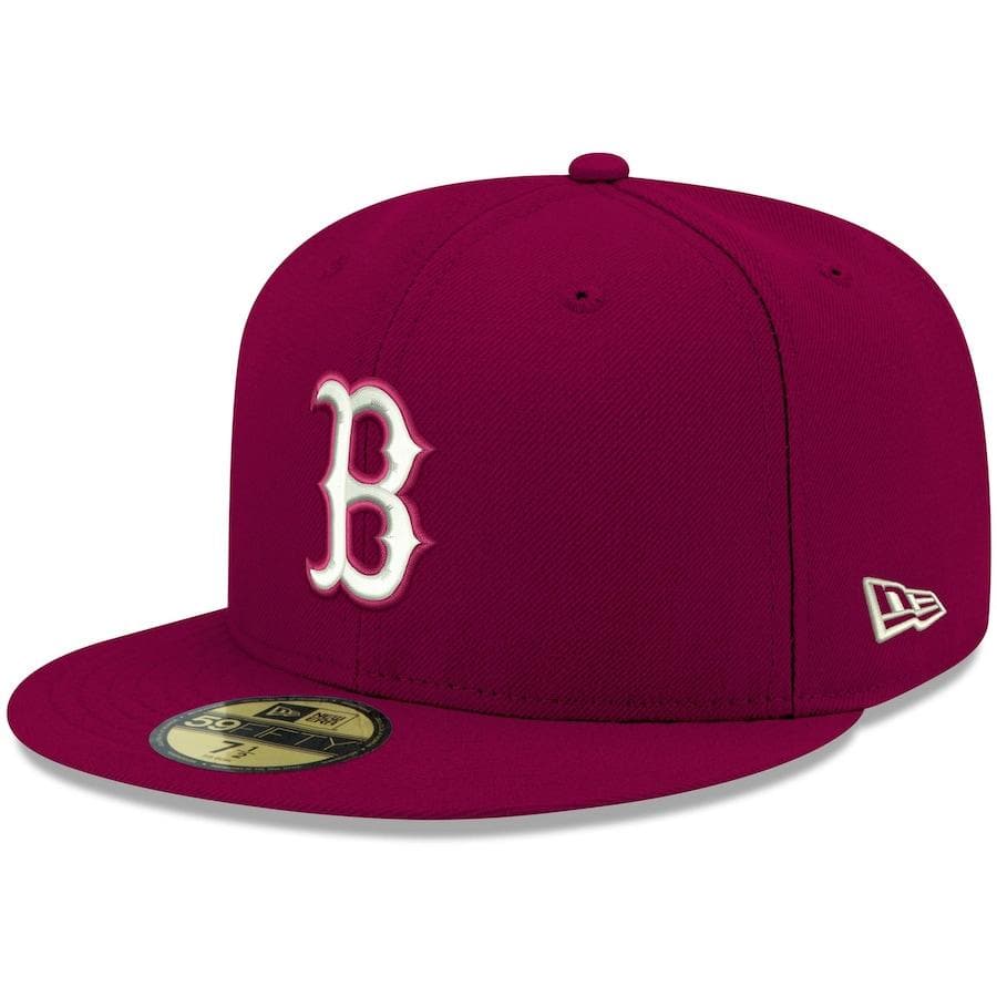 New Era Boston Red Sox Cardinal Logo 59FIFTY Fitted Hat