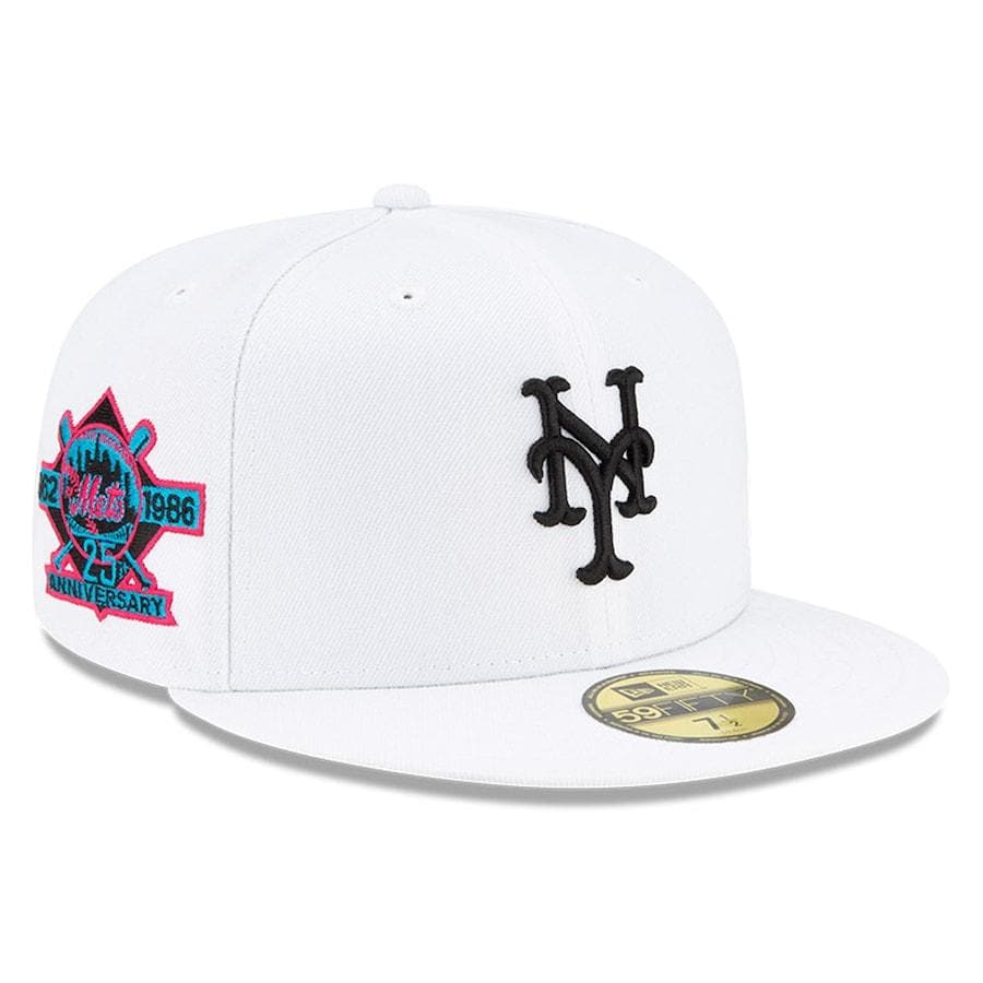 New Era White New York Mets Floral Undervisor 59FIFTY Fitted Hat