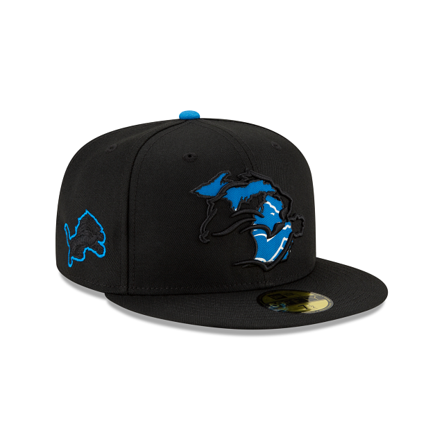 New Era Detroit Lions State Logo Reflect Fitted Hat