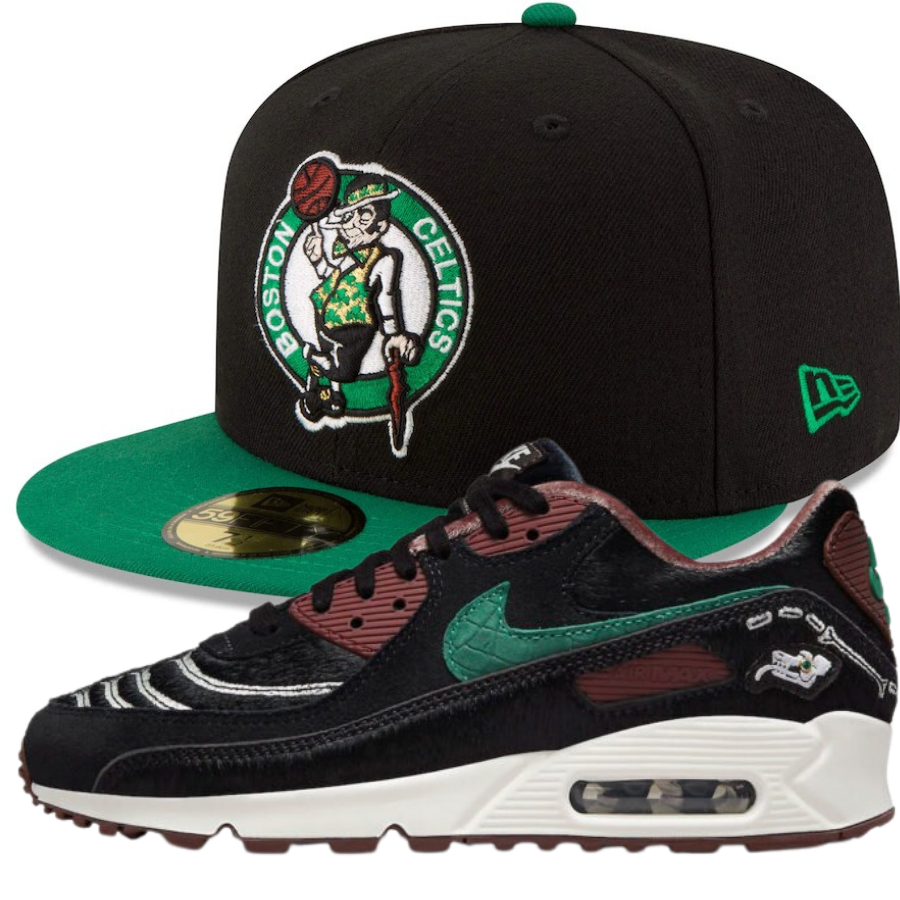 New Era Boston Celtics Fitted Hat w/ Nike Air Max 90 WMNS 'Siempre Familia'