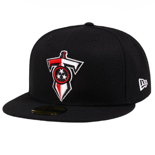 New Era Tennessee Titans Alternate Black & Red 59FIFTY Fitted Hat