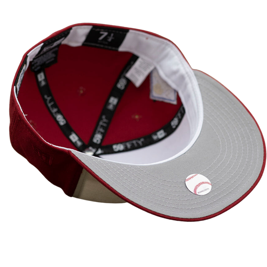 New Era Houston Astros 2017 World Series Chrome/Cardinal Red 59FIFTY Fitted Cap